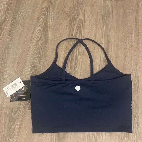 Threads 4 Thought navy crop top - Picture 2 of 3